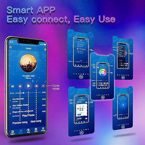 Miniatura 3 de HOKIION Tira de luces LED marinas de 60 pies, IP66, impermeable, pontón, lancha, luces interiores de barco RGB de 12 V, luces de pesca nocturna para