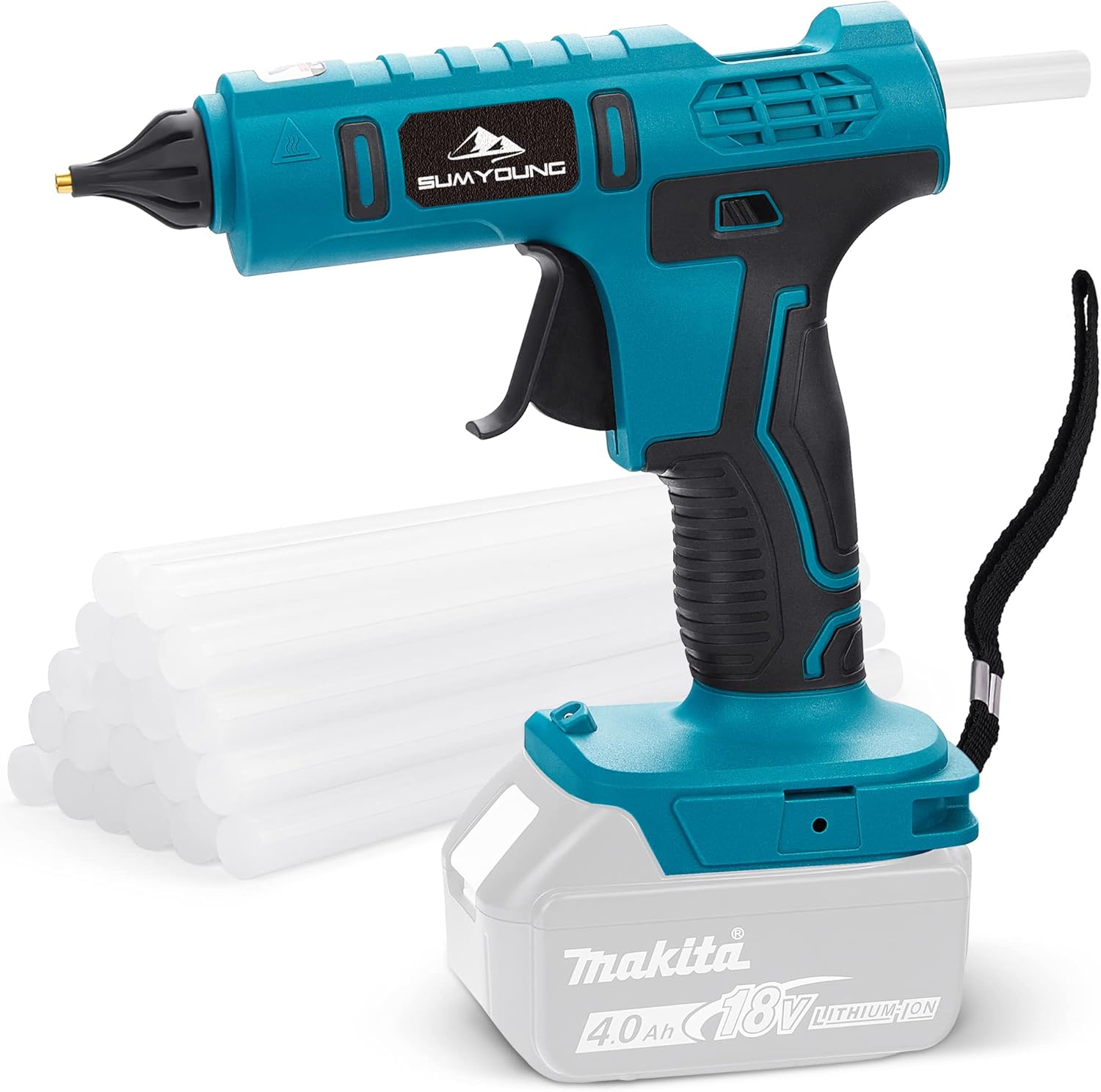 Cordless Hot Glue Gun for Makita 18V Battery,Dripfree