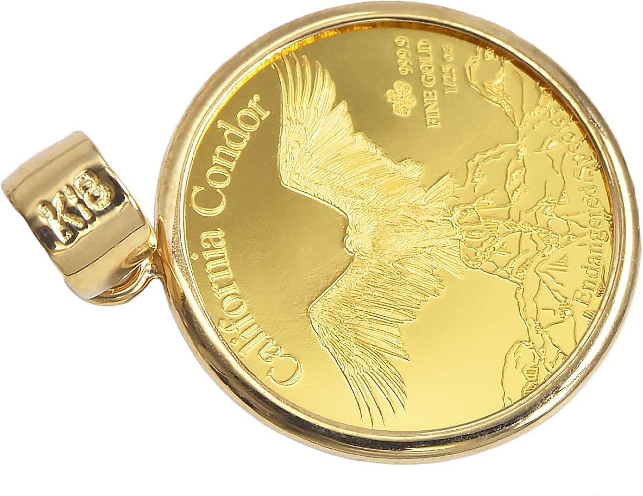 Amazon.co.jp: [スペランツァ] K24 純金 コイン ペンダント ウルフ