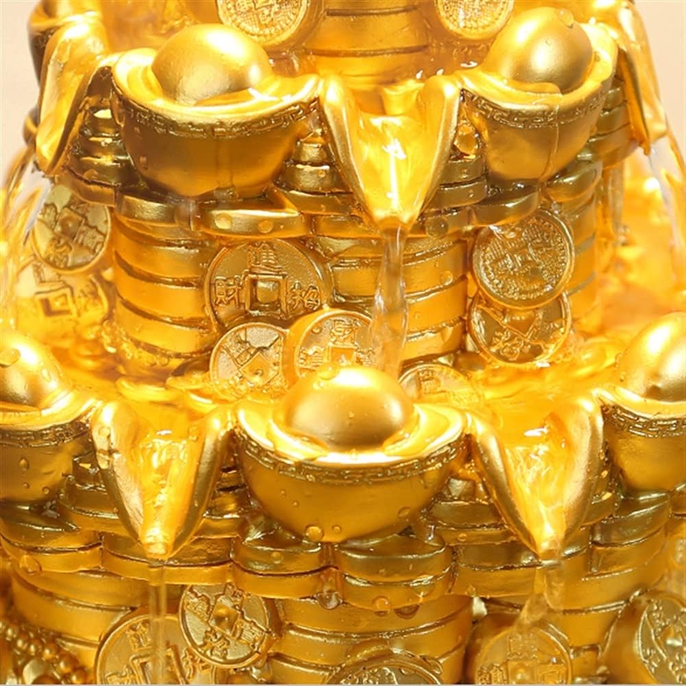 Tabletop Fountains Indoor Fountain Cornucopia Tabletop Fountains Feng Shui Zen Waterfall Fountain - for Home Office Company Front Desktop Decor Fountain Decoration