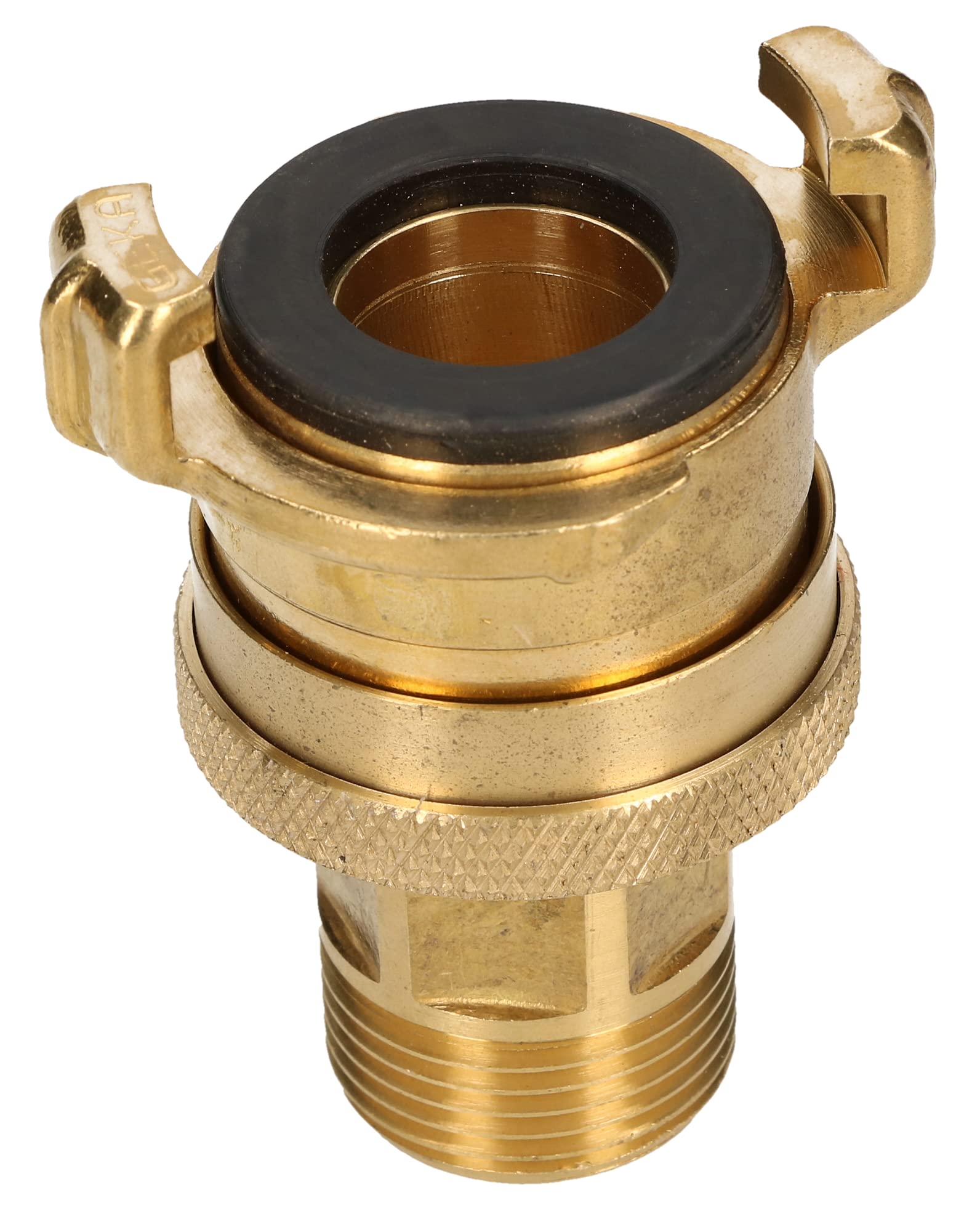 KOTARBAU® Set di 2 attacchi rapidi con filettatura esterna 3/4" per tubo da giardino girevole a 360°