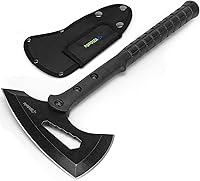Vista 1 de Tomahawk táctico, hacha de lanzamiento con funda, hacha de camping con pincho, mango de fibra de nailon para supervivencia al aire libre