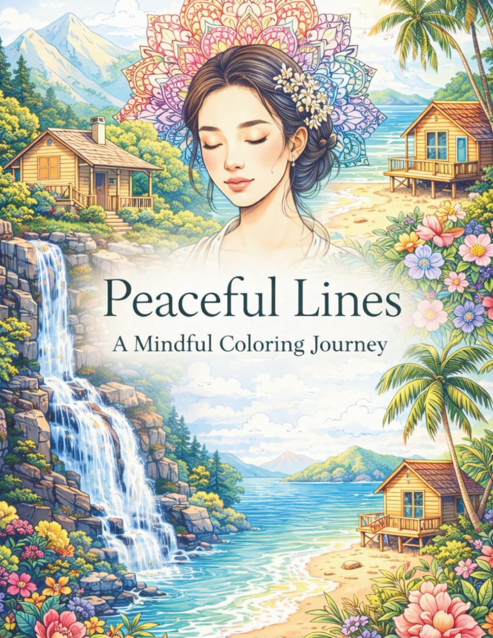 Peaceful Lines: A Mindful Coloring Journey