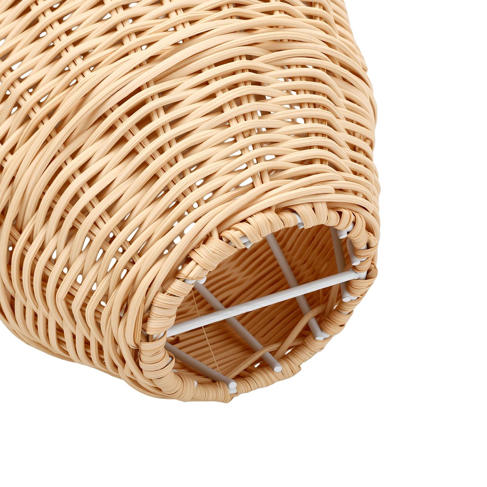 AUNMAS Decorazione per la Cameretta con Mongolfiera in Rattan da | Tessuto Naturale Fatto a Mano, Accessorio Fotografico per Neonati, Ornamento per la Stanza Boho, Facile Installazione con