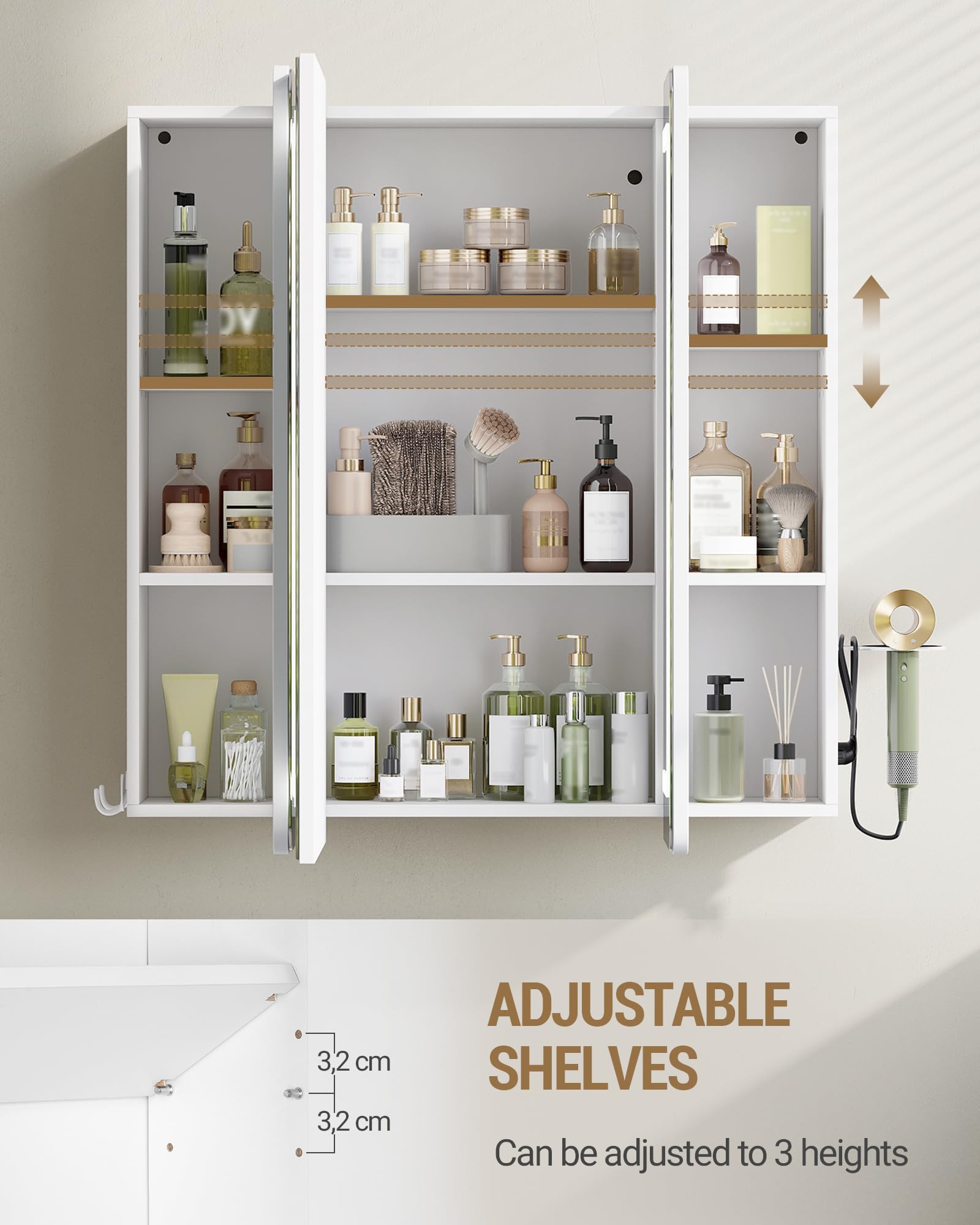 Hoe handig is deze spiegelkast voor in de badkamer