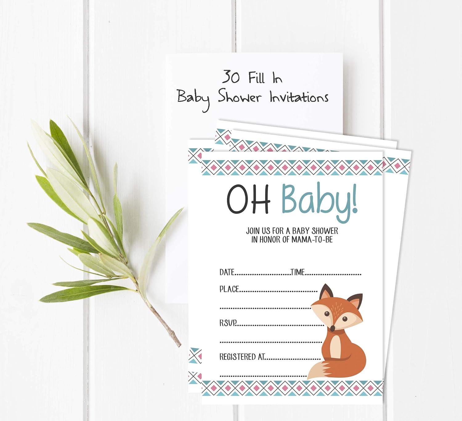 Set of 30 Jungle Animals Baby Shower Invitations-Diaper Raffle Tickets and Baby Shower Book Request Cards Invites Its A Boy Its A Girl