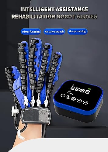 Miniatura 5 de Guantes de robot de rehabilitación de manos, equipo de entrenamiento de dedos de movilidad, ejercitador de dedos, para pacientes con parálisis