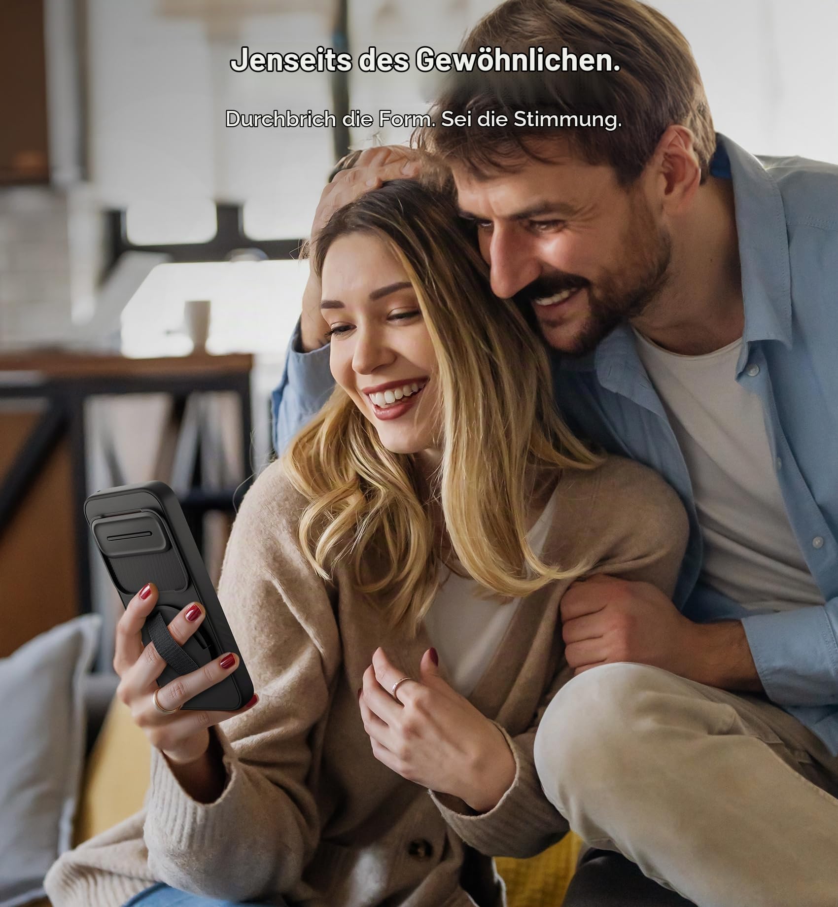 SURITCH Hülle Kompatibel mit Google Pixel 10 Pro XL Handyhülle mit 360° Drehbarer Handschlaufe Telefongriffhalter & Ständer & Kamera Abdeckung Robuste Stoßfeste Schutzhülle - Schwarz