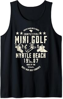 South Carolina's Finest Mini Golf Myrtle Beach 1987 Vintage Tank Top