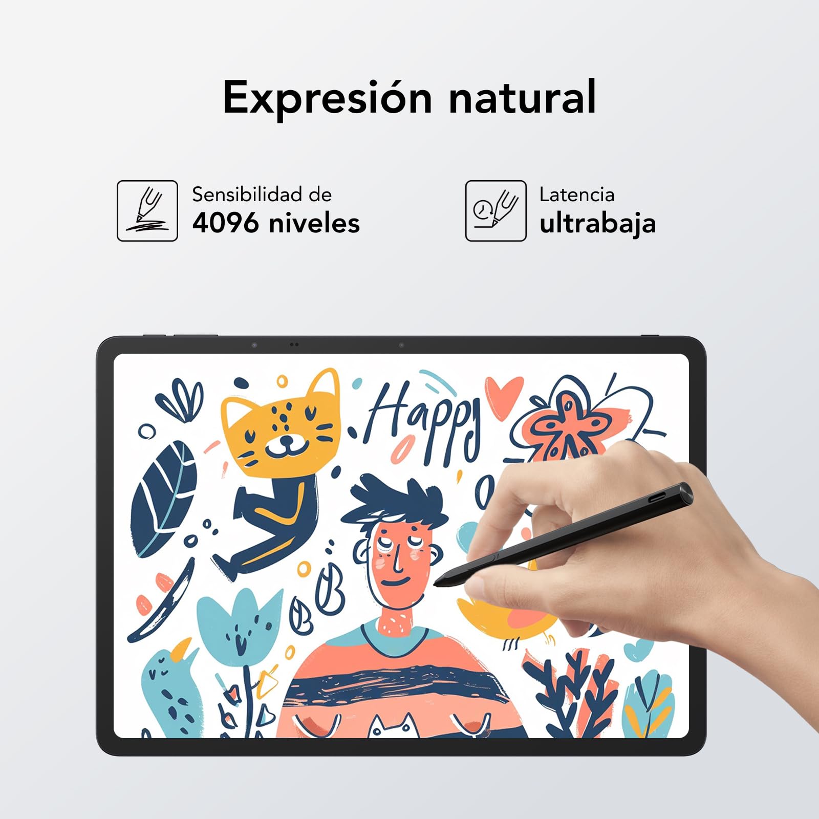 TCL T-Pen Lápiz Stylus EMR | Compatible con NXTPAPER 11 Plus | NXTPAPER 14 | Tab 11 Gen 2 | Tab 11 FE | NXTPAPER 11 | Tab 10 Gen 2 | 4096 Niveles de Presión | para Tablets TCL