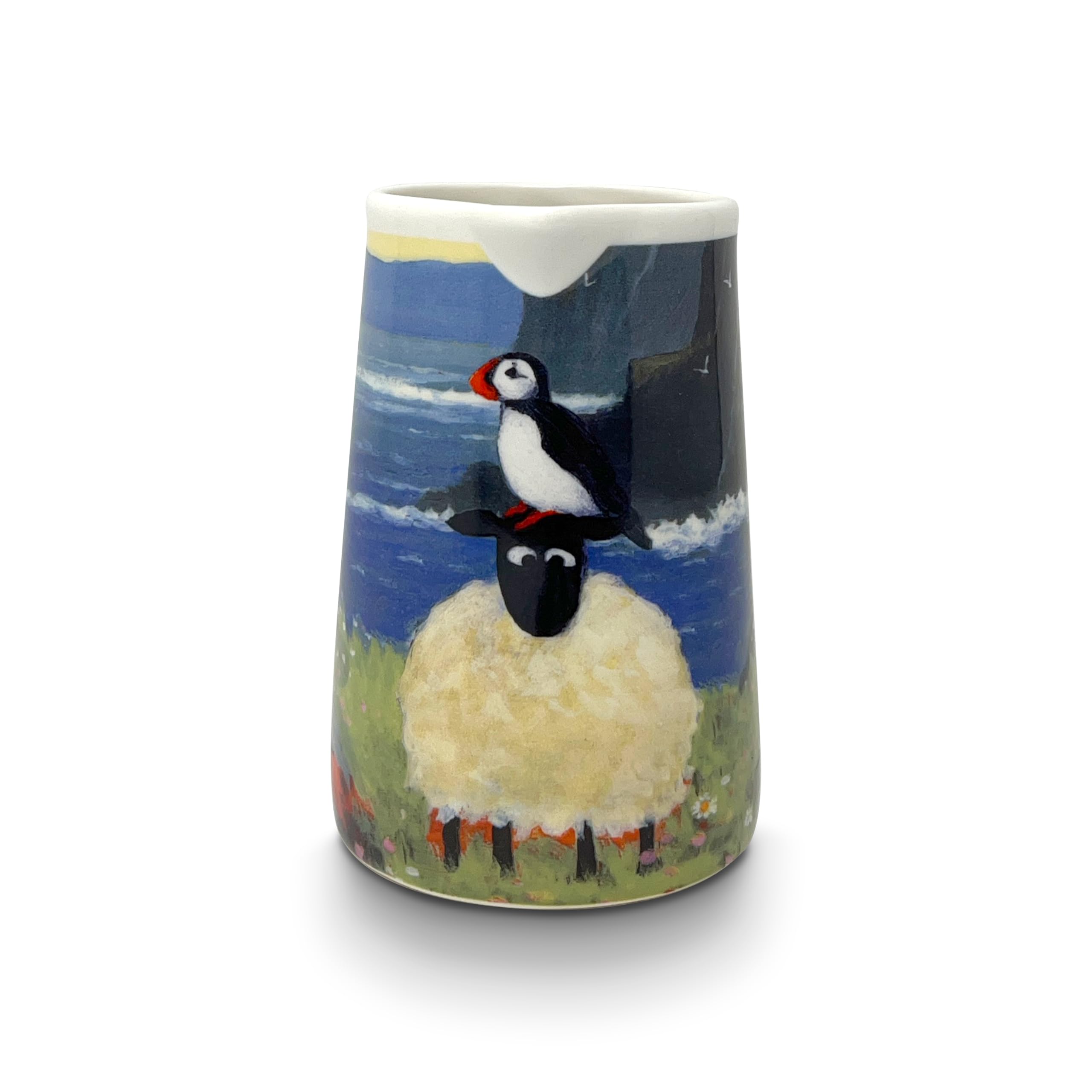 Puffin Compares to Ewe - Thomas Joseph Milk Jug 350ml – New Bone China Creamer Jug – Farmhouse Kitchen