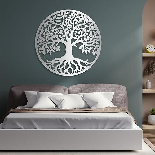 Miniatura 7 de Árbol de la vida decoración de pared de metal, árbol de la vida de pared, arte de pared de metal árbol de la vida, arte de pared de árbol