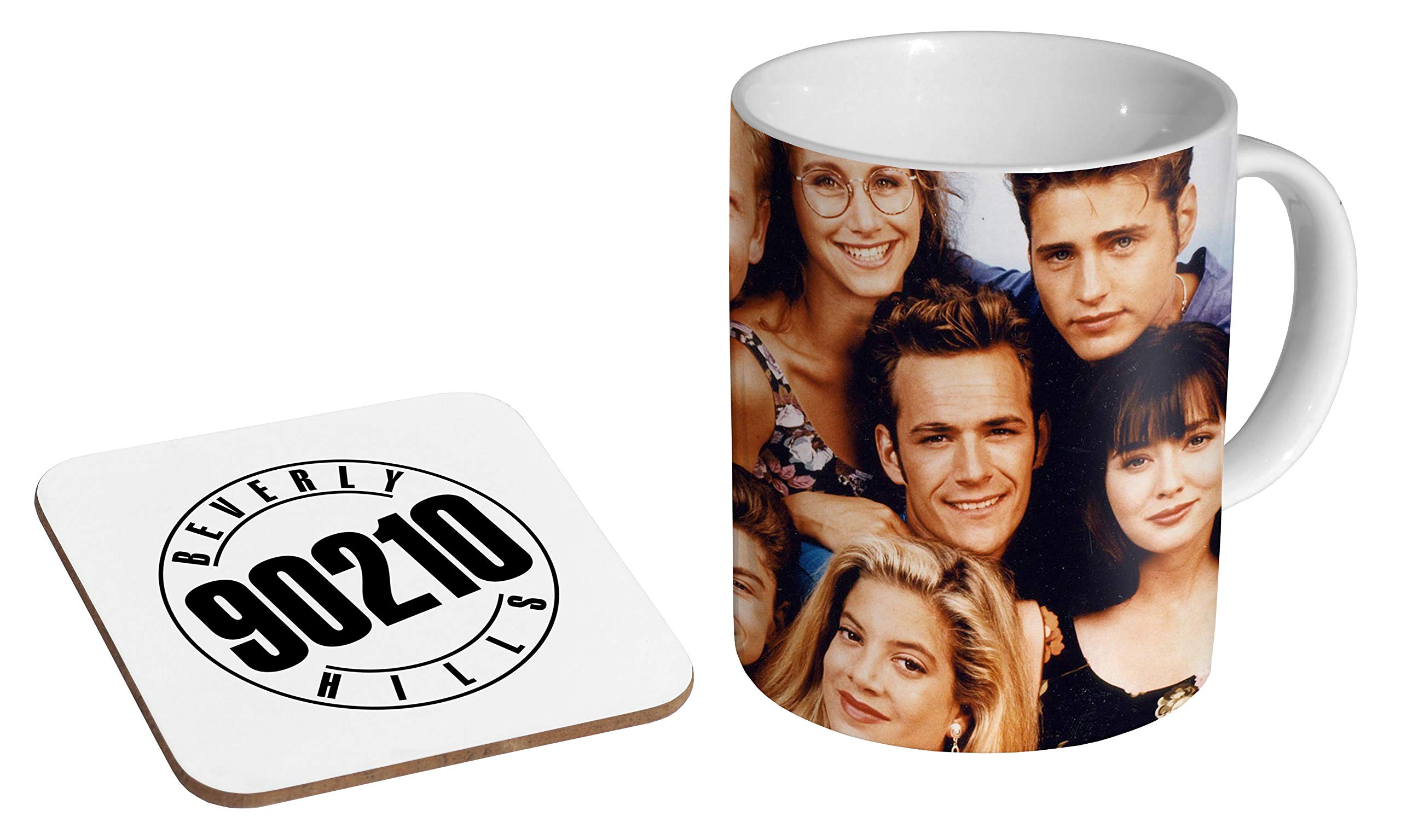 Beverly Hills 90210 Ceramic Coffee Mug + Coaster Gift Set  : Amazon.co.uk:  Home & Kitchen