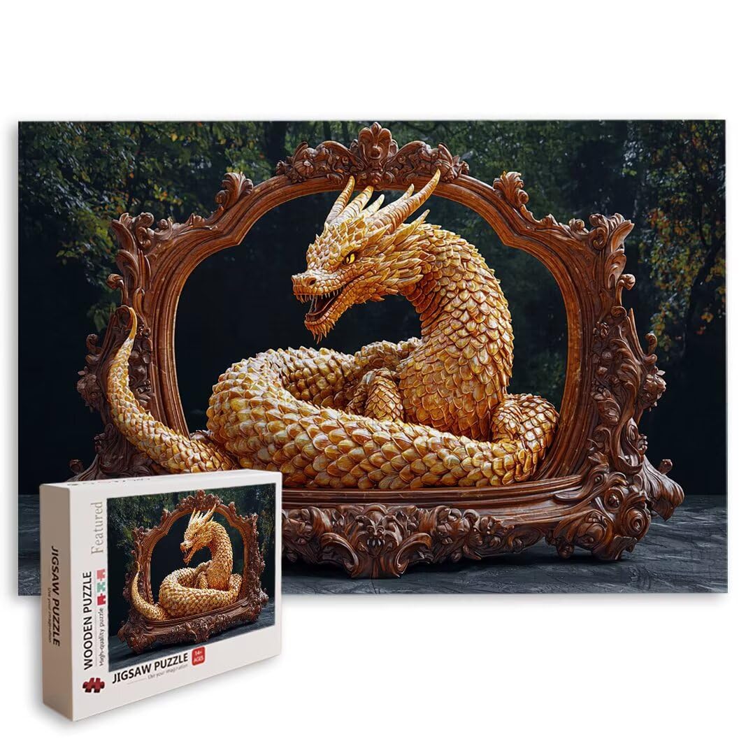 Puzzle Drago, Puzzle 5000 Pezzi Adulti per Decor, Regalo Donna/Uomo -8504