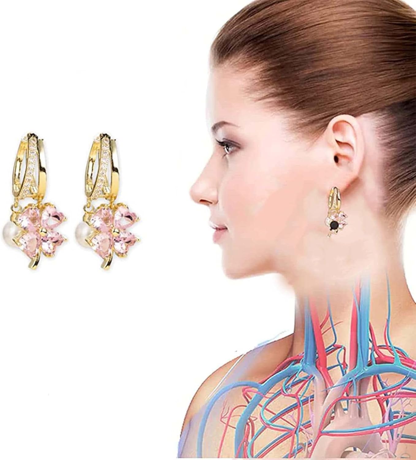 Flysmus Lymphvity Germanium Earrings, Lymphatic Drainage