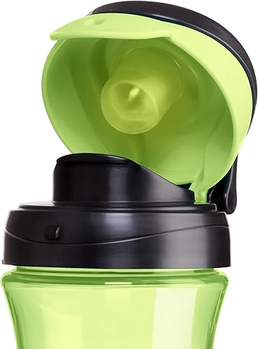 Miniatura 6 de Chicco My Tumbler - Botella de agua de borde abierto con boquilla de flujo libre de 12 onzas, a prueba de derrames cuando la tapa está cerrada, asa