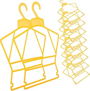 10pcs Clothes Plastic Hangers Garment Holders Sturdy Non-deforming Closet Organizer for Swimsuits and Outfits