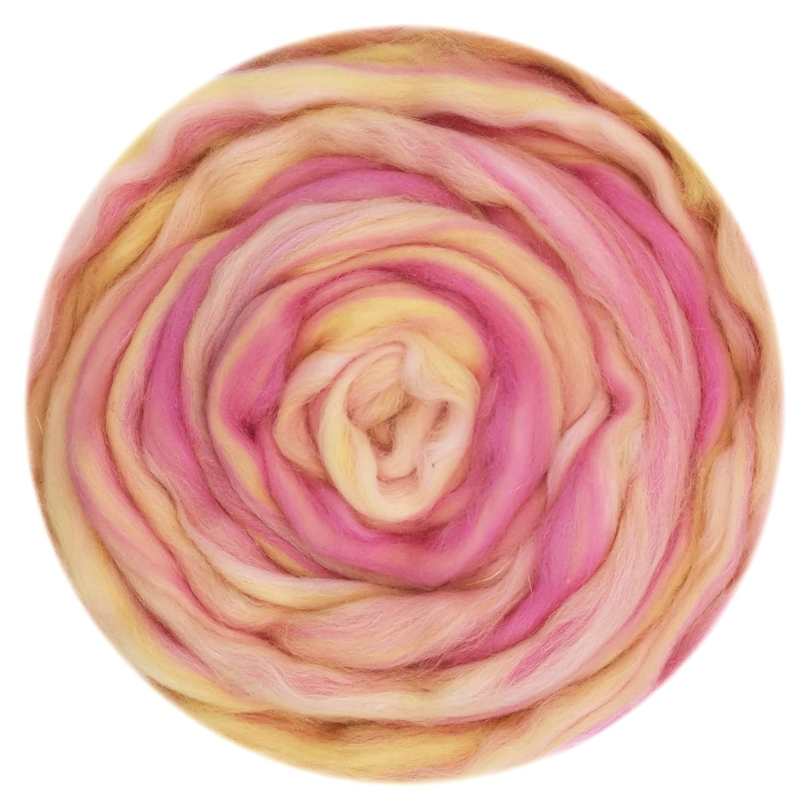 50G Blended Felting Wool - 24 Options for Needle Felting Kit - 19 Microns Fast to Felt (18)