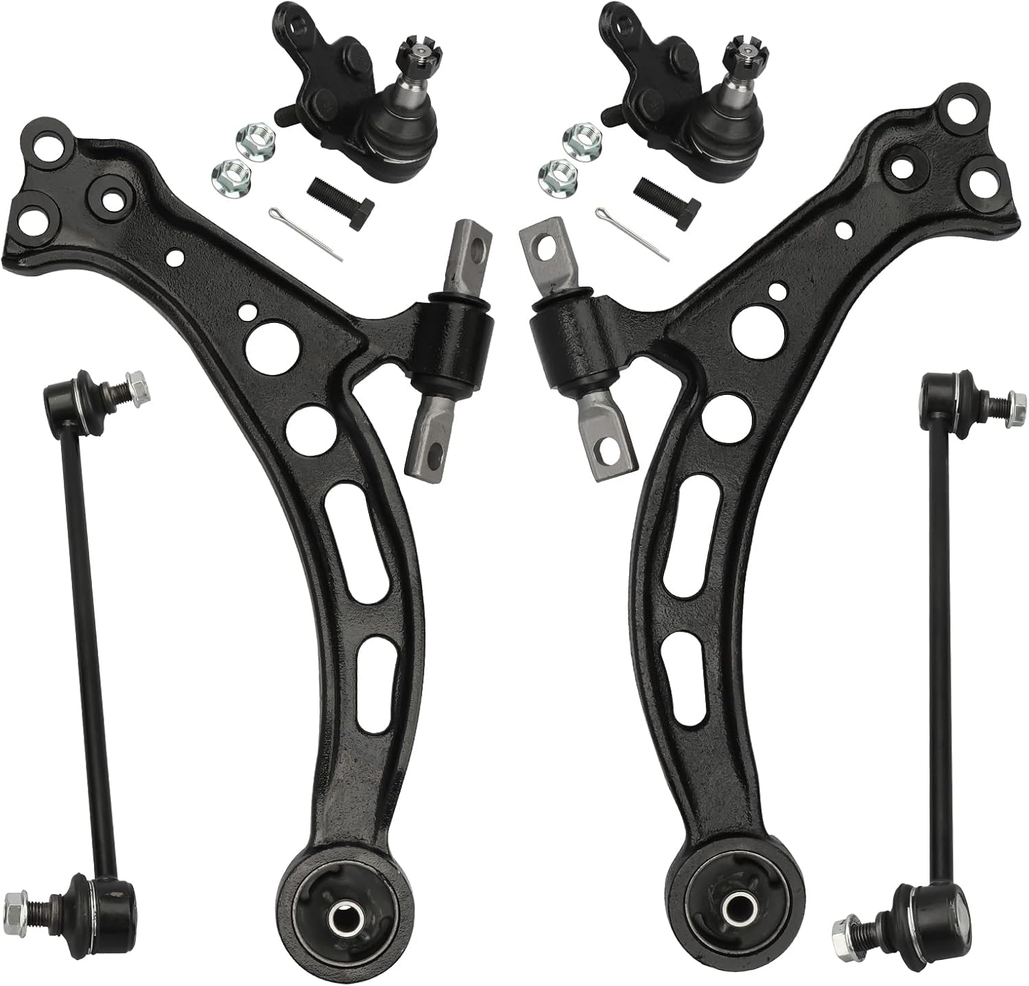 6pcs Front Lower Control Arm Ball Joint and Sway Bar End Link for Lexus ES300 RX300 for Toyota Avalon Camry 1997 1998 1999 2000 2001