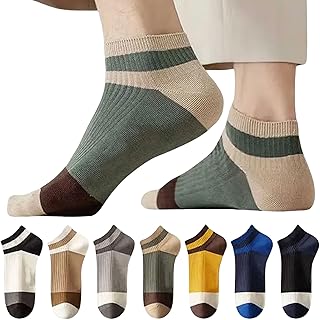 DIVUE Ankle Length Socks for Men & Women | 7 Pair Multi Color Combo Pack | Cotton Rich, Breathable, Sweat Absorbent, Anti ...