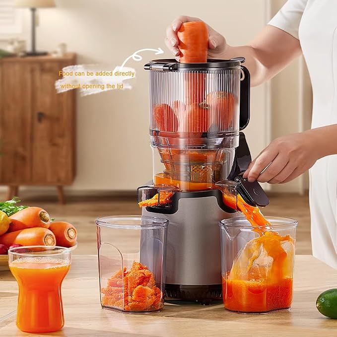 Extractor de Jugos Prensado Frío Boca Ancha 5.1" 250W Capacidad 2L miniatura 5