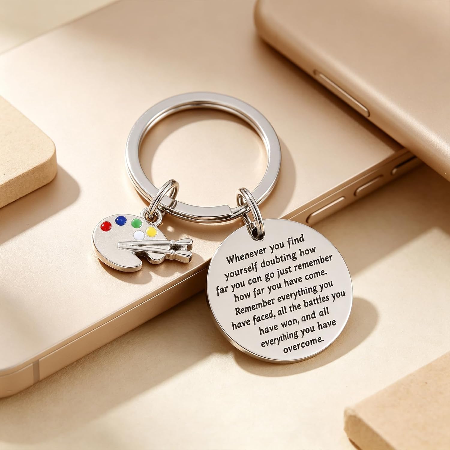 HUTIMY Gifts for Artists Women Men Teenagers Artistic Painters Jewelry Art Keychain
