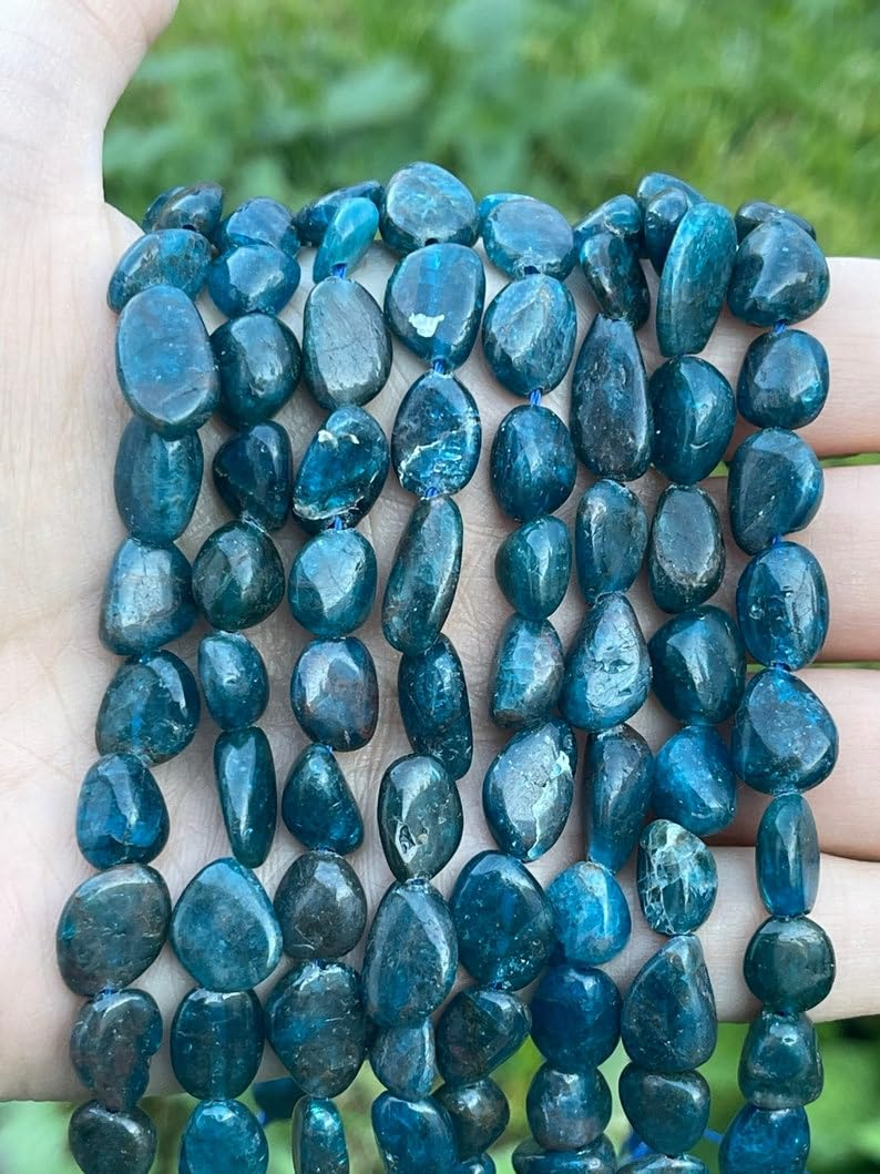 Perles d'apatite naturelle de 4 mm de qualité supérieure pour collier