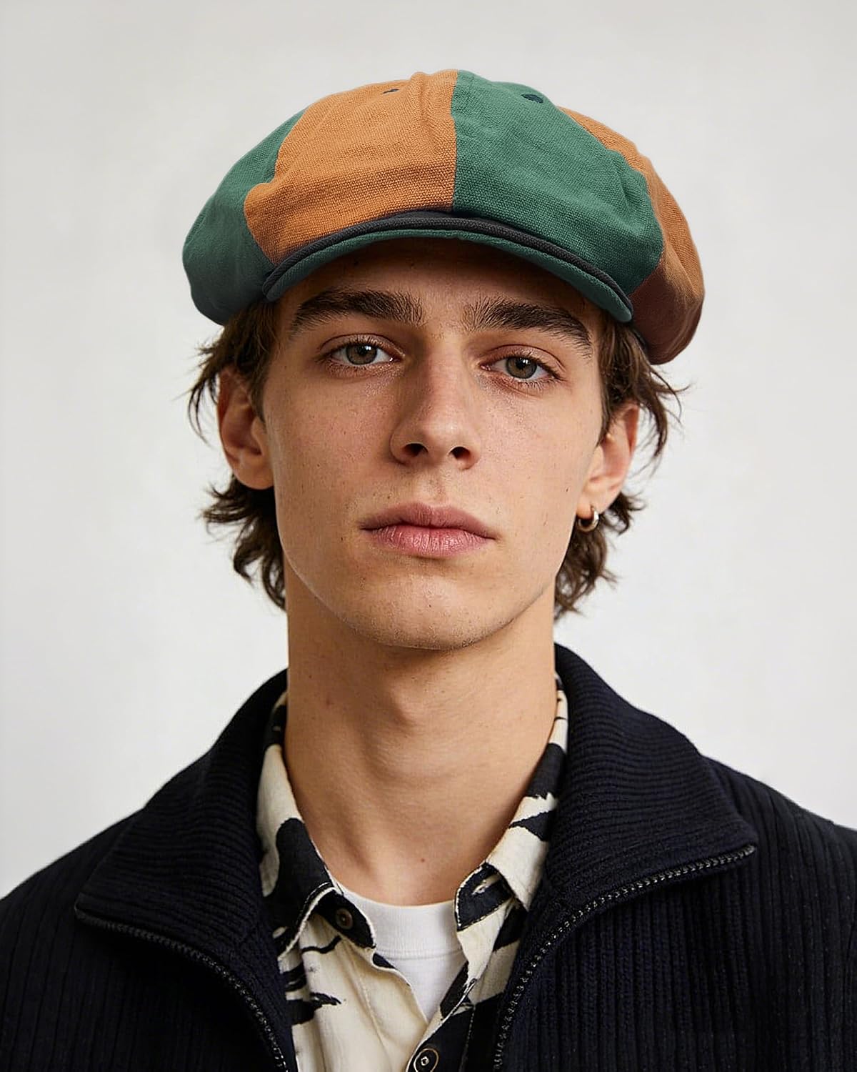 Croogo 8 Panel Newsboy Cap Applejack Gatsby Hat Scally Cap Bakerboy Beret Flat Caps Ivy Cabbie Peaky Golf Hooligan Driver Hat