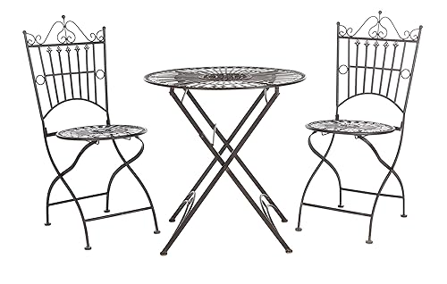 PAT5020A Outdoor Collection Belen Pearl White 3-Piece Bistro Set