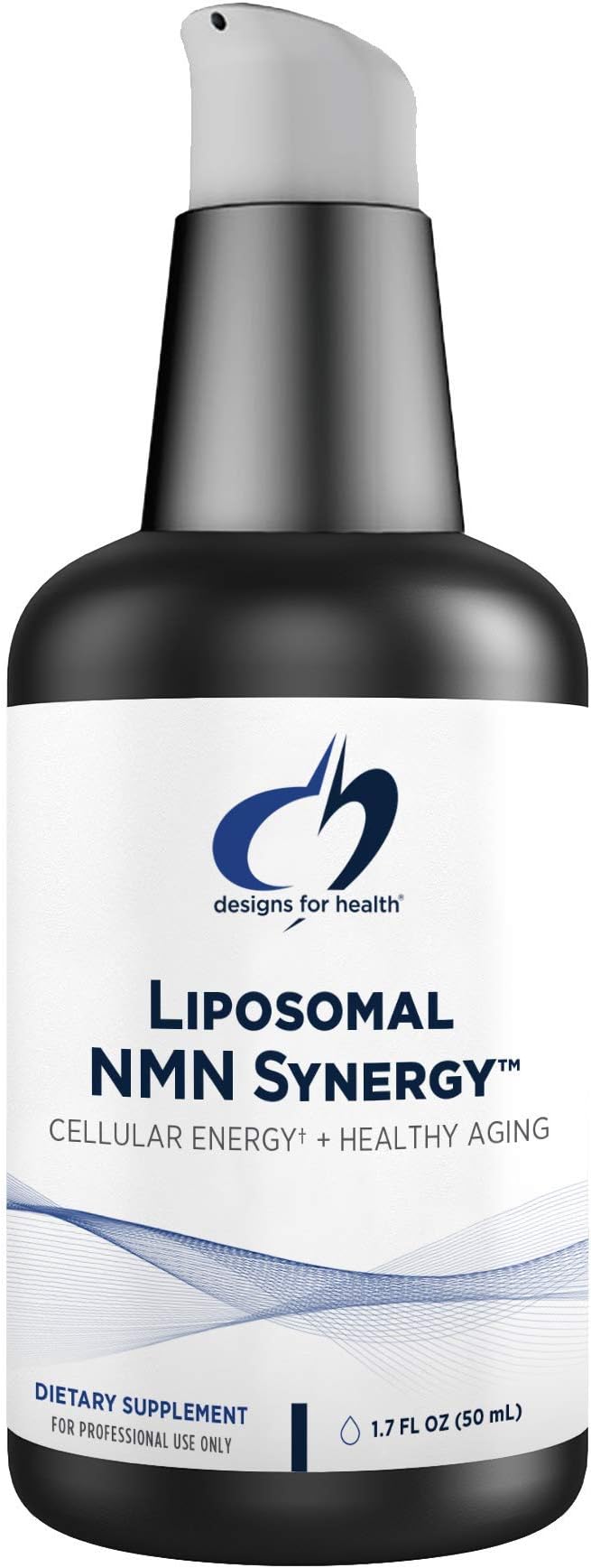Designs for Health Liposomal NMN Synergy - Liquid NMN (Nicotinamide Mononucleotide) NAD+ Supplement - Promotes Cellular Energy, Metabolism + Healthy Aging - Soy-Free (50 Servings / 1.69oz)