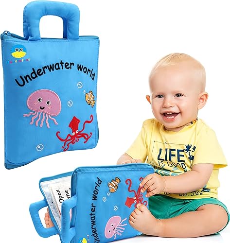 Bestinfant Libro silencioso para niños pequeños de 1 a 3 años libro ocupado Montessori para niños de 2 a 4 años desarrollo de habilidades de