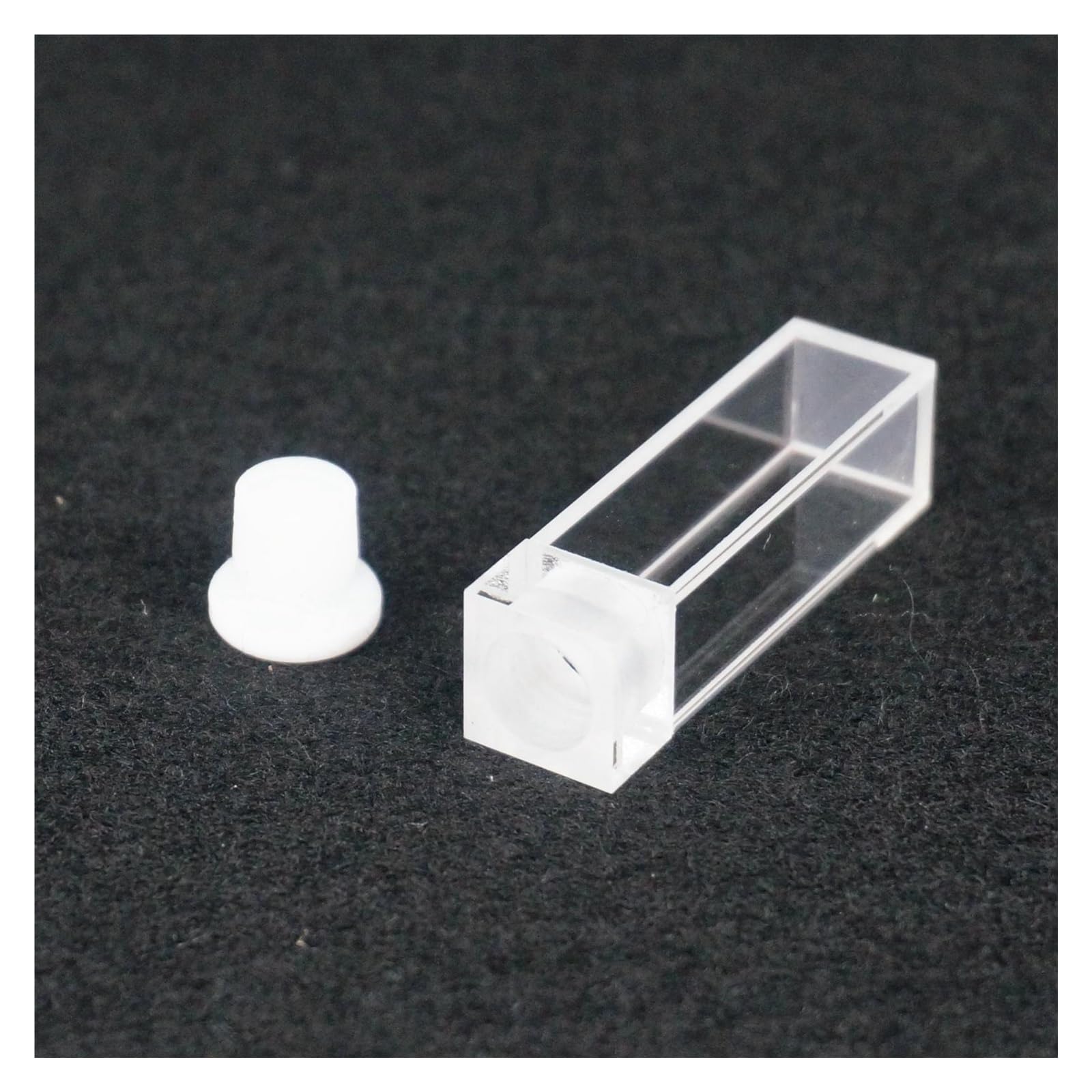 MENGKE Lab 3.5ml 10 Mm Path JGS1 Cubetas De Cuarzo Con Tapón