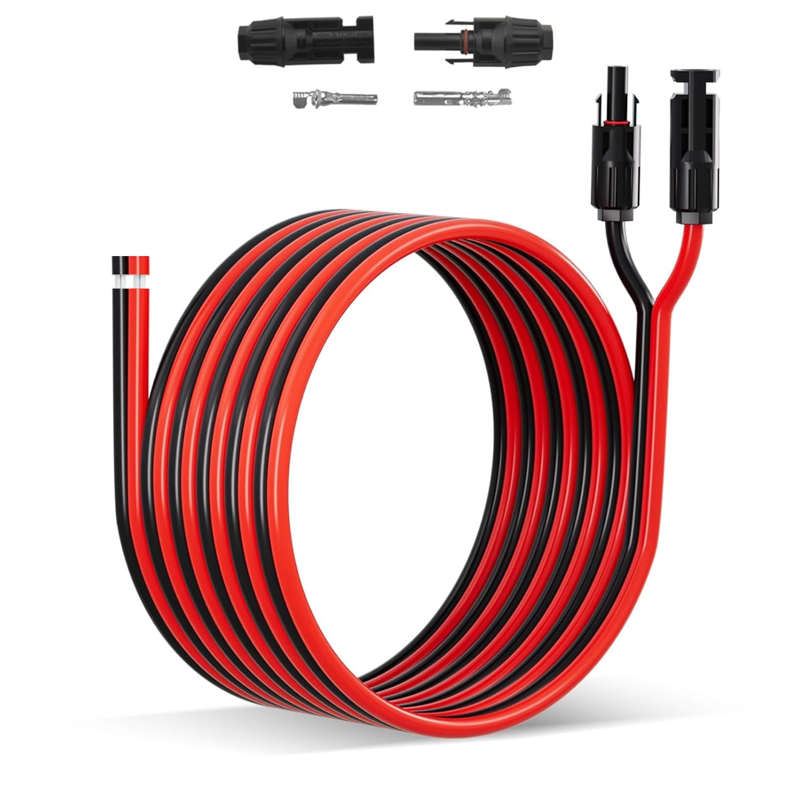 Câble d'extension pour panneau solaire 3m 6mm2 IP68 10AWG rallonge photovoltaïque mâle femelle