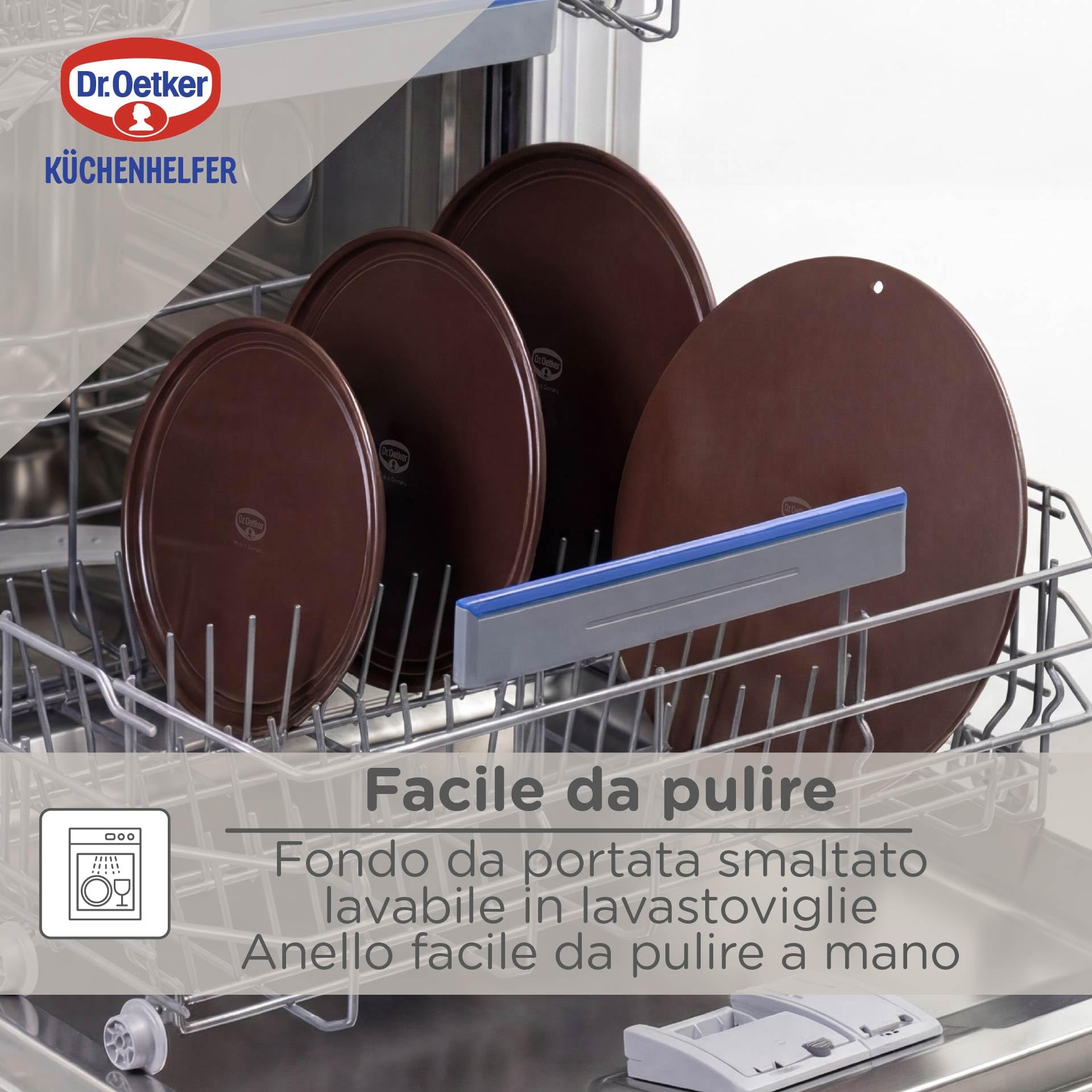 Dr. Oetker Spring Form, Acciaio, Marrone, 28 cm