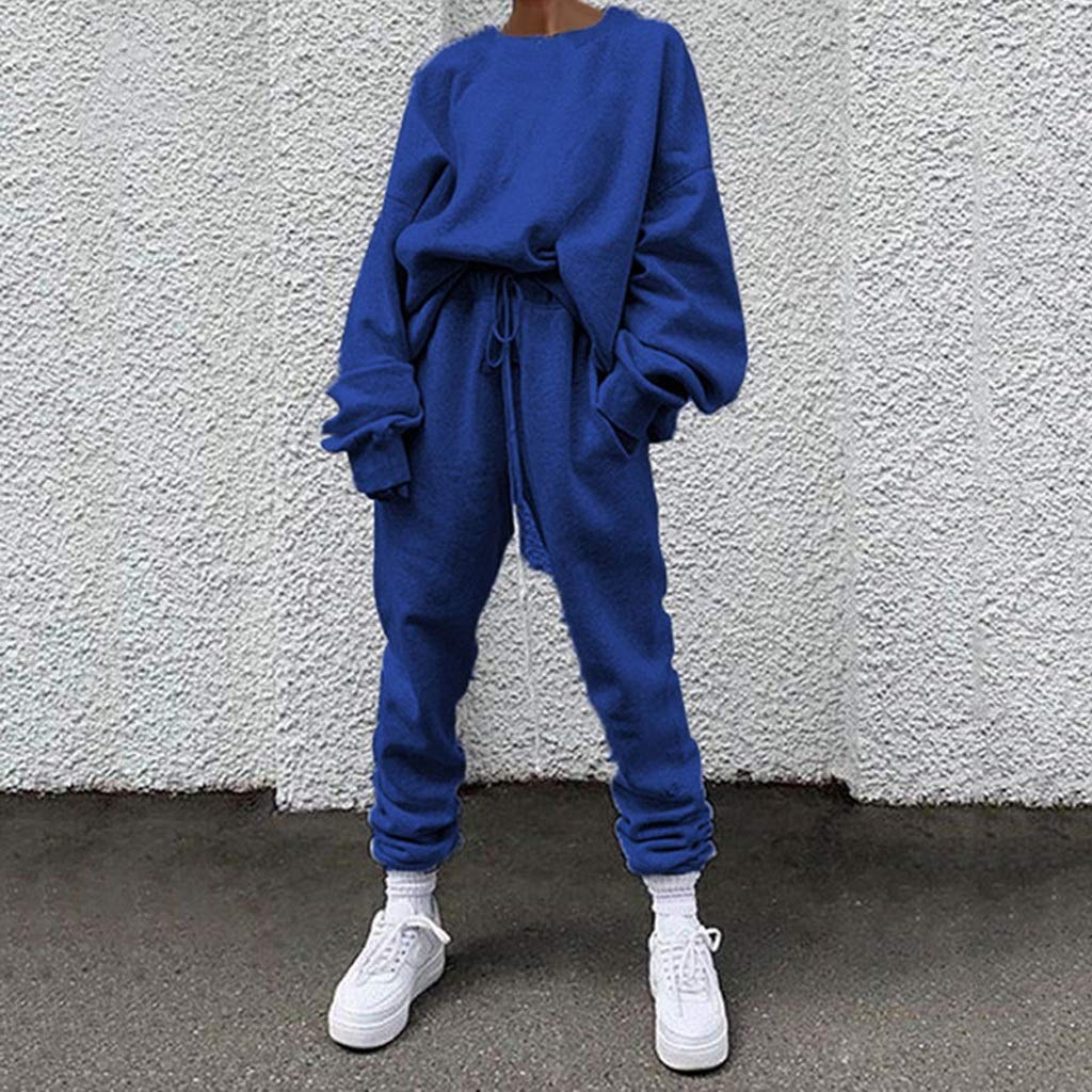 Amazon.com: UXZDX Trajes de otoño para mujer, conjunto de sudadera y  pantalones de gran tamaño, traje deportivo casual, pieza de invierno,  conjunto de mujer (color: E, talla: XL) : Ropa, Zapatos y
