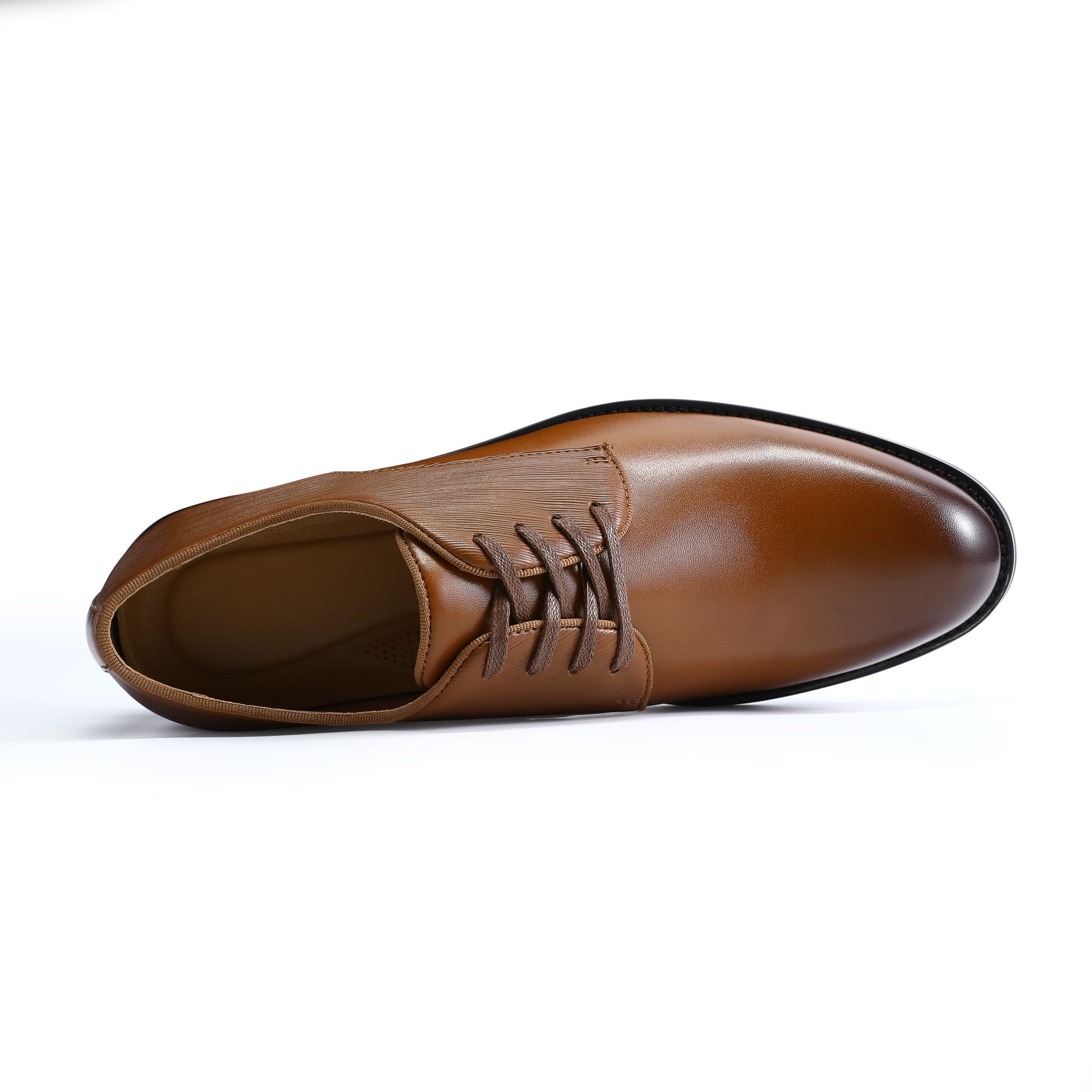 Allthemen Scarpe Derby Stringate Uomo Eleganti Basse Oxford in Pelle Lavoro Casual Brogue PU Vintage