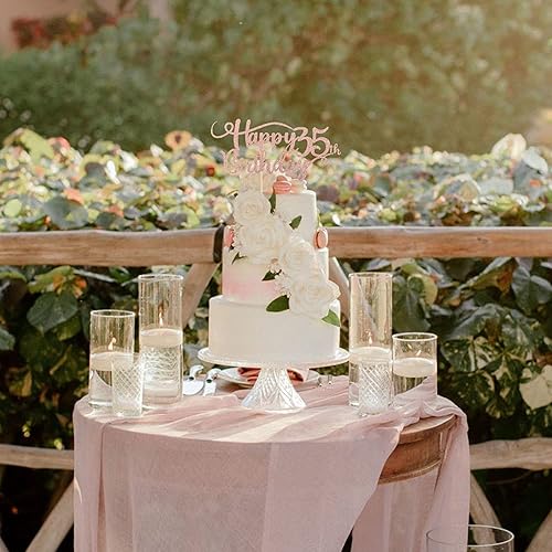 Miniatura 121 de Rsstarxi Paquete de 24 adornos rojos para cupcakes para el día de San Valentín con purpurina de corazón dulce para cupcakes, decoración de pasteles