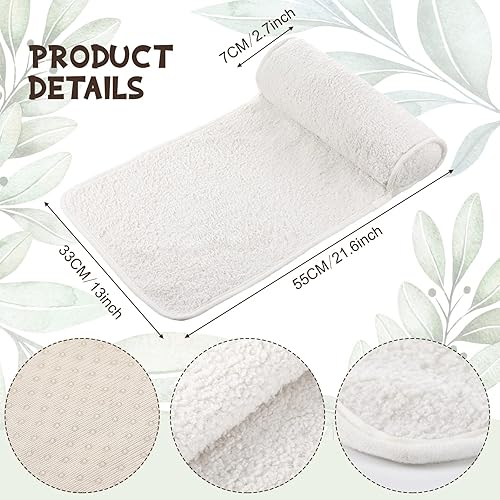 Miniatura 2 de Weysat Almohada de cuello para almohada de cabeza reclinable almohada de felpa ajustable rollo de cuello antideslizante de forro polar para sofá