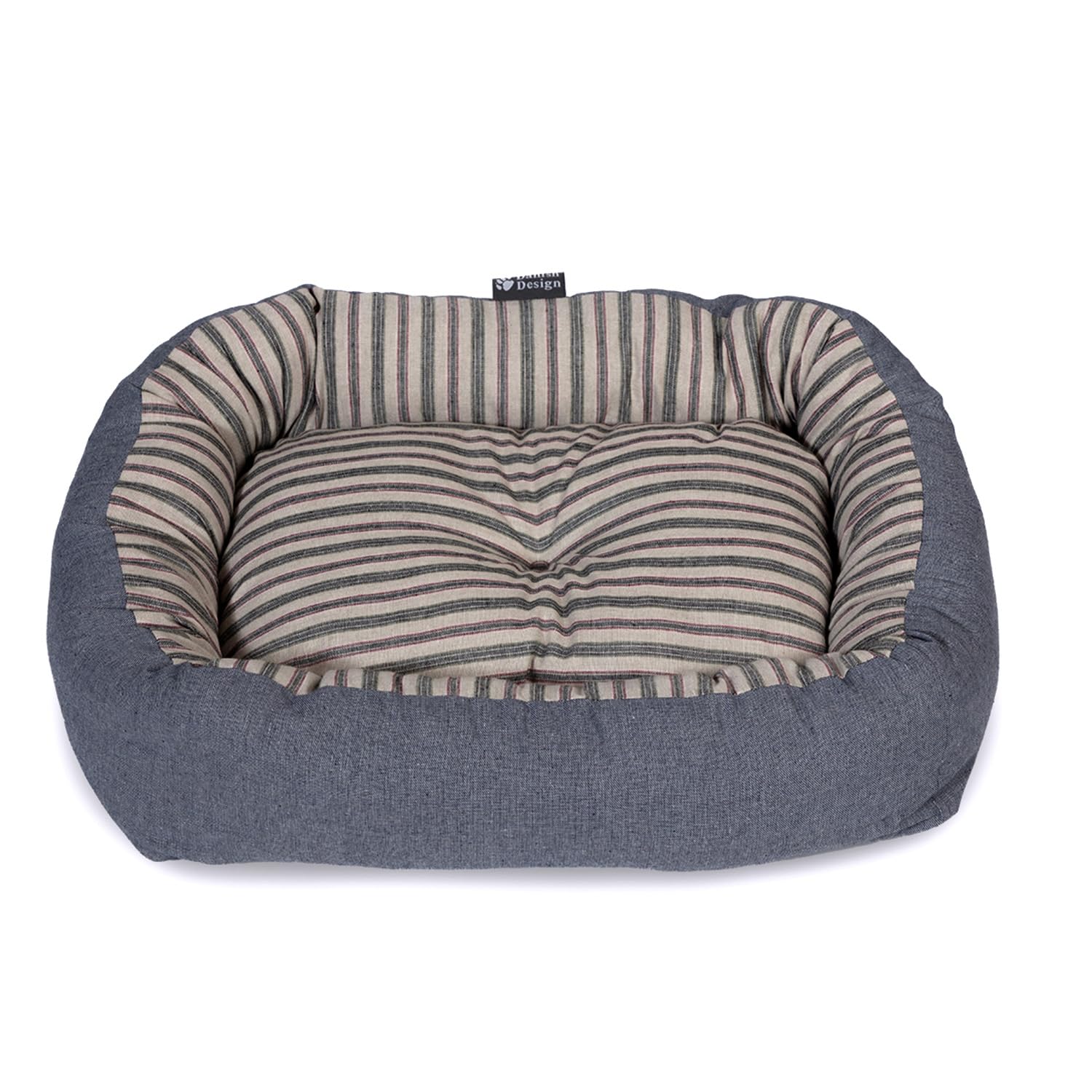 Danish Design Rustic Stripes Denim Snuggle Bed 23in
