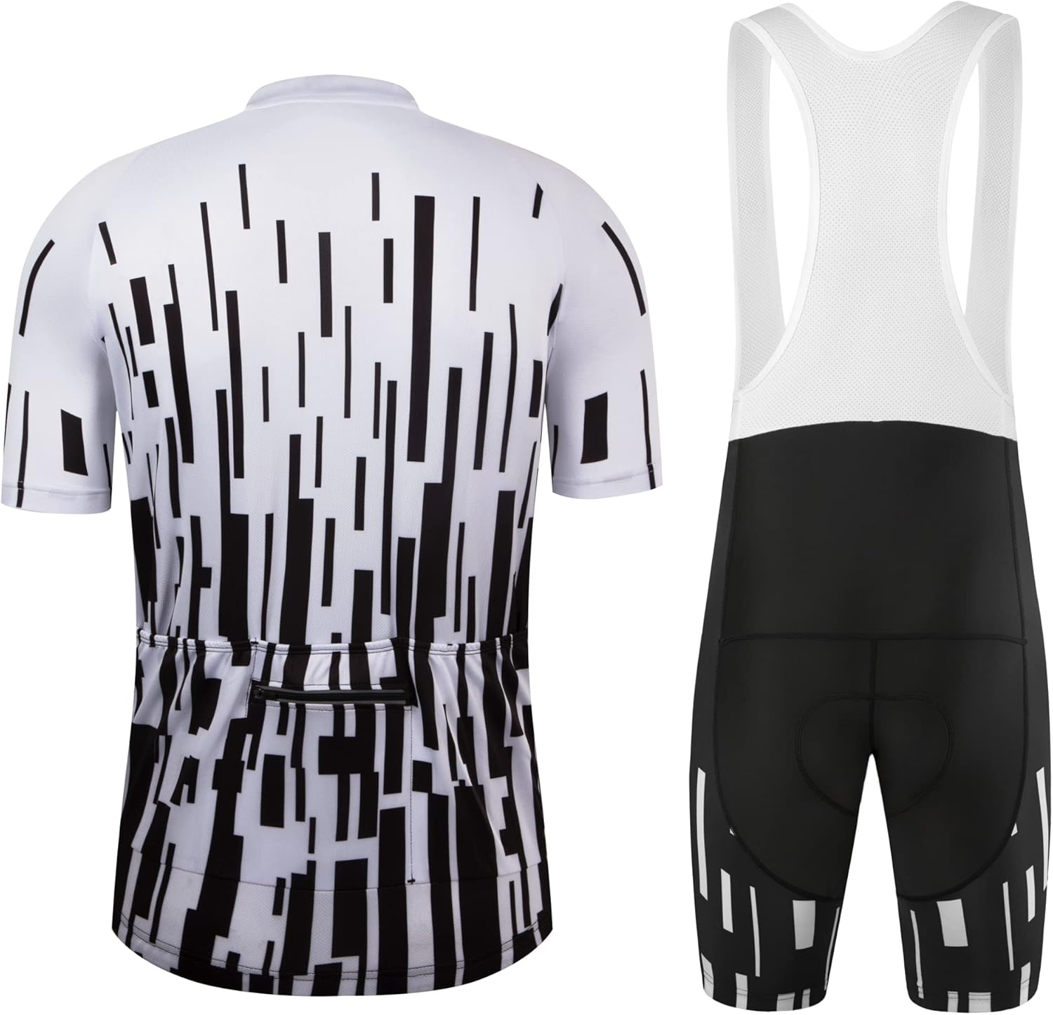 Coconut Ropamo CR Men's Cycling Jersey Set Road Bike Jersey Zipper Pocket Short Sleeves Cycling Kits Bib Shorts 3D Padded