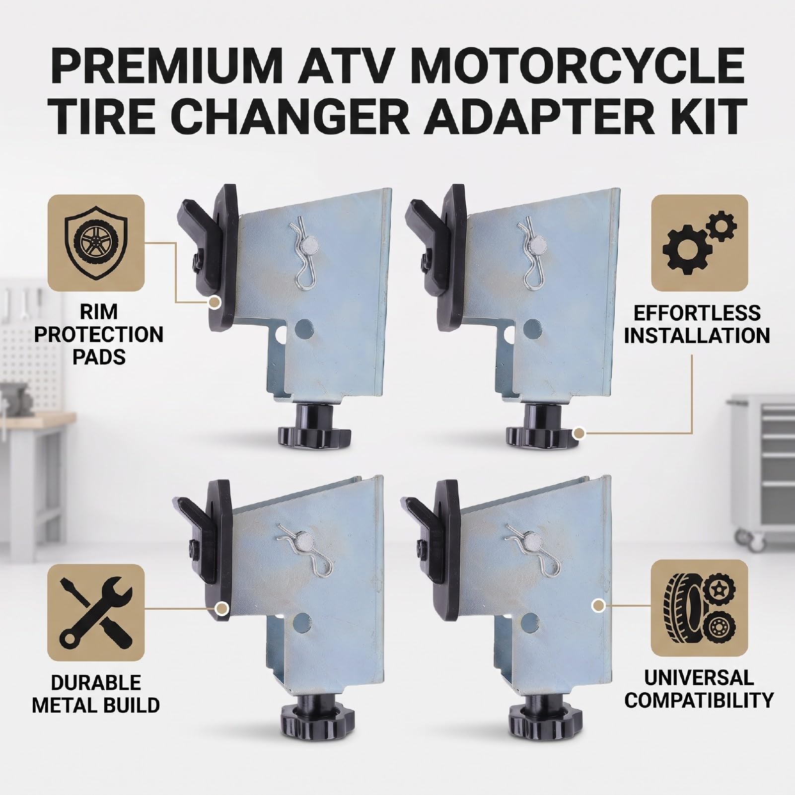 Luocute Kit Adattatore Smontagomme per Moto ATV, per Impieghi Gravosi