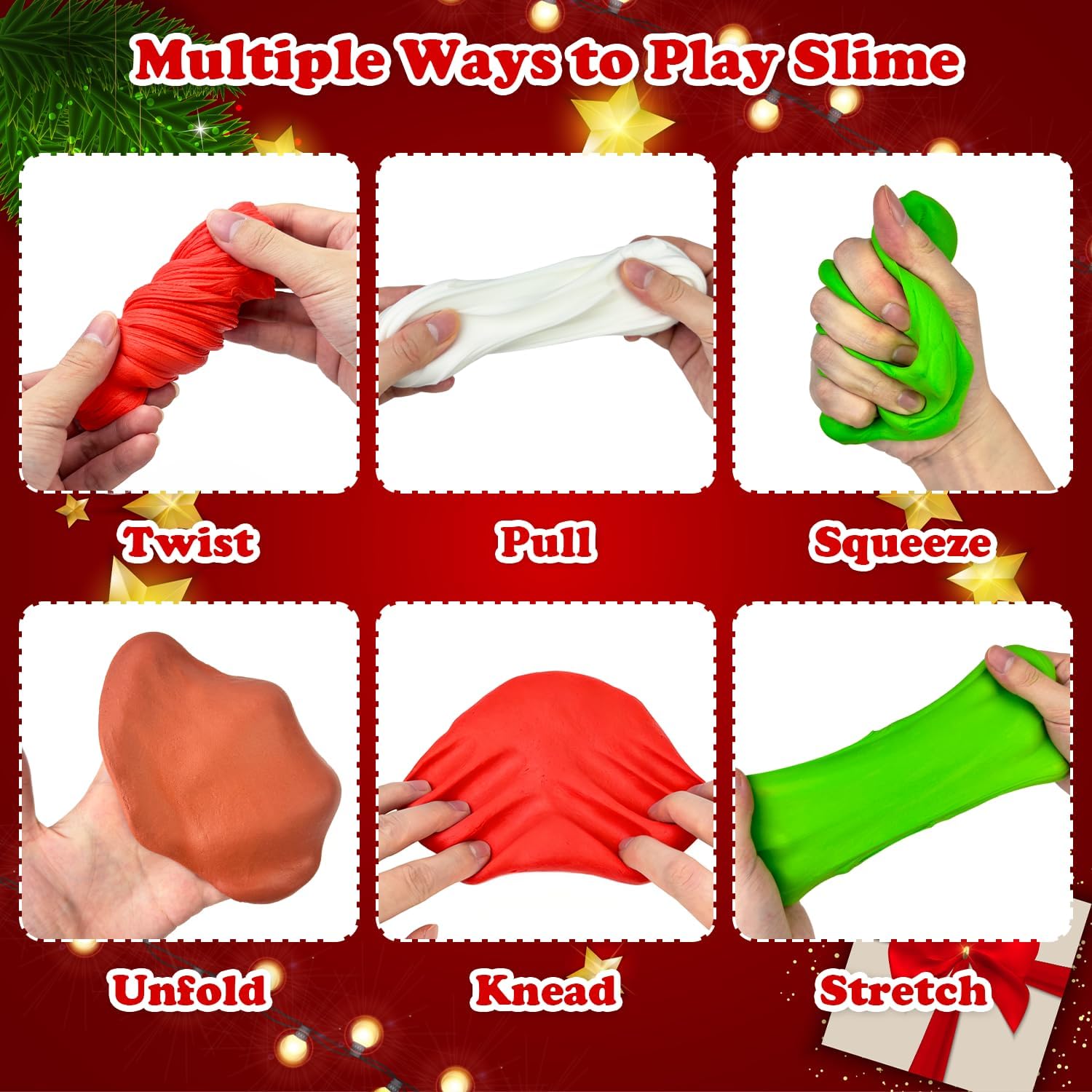 Christmas Party Favors Giveaways for Kids 12 Pack, Holiday Slime W/Charms Toys Gifts for Boys Girls, Xmas Stocking Goodie Bag Stuffers Fillers, Classroom Non Candy Treats Prizes Trinkets for Teens