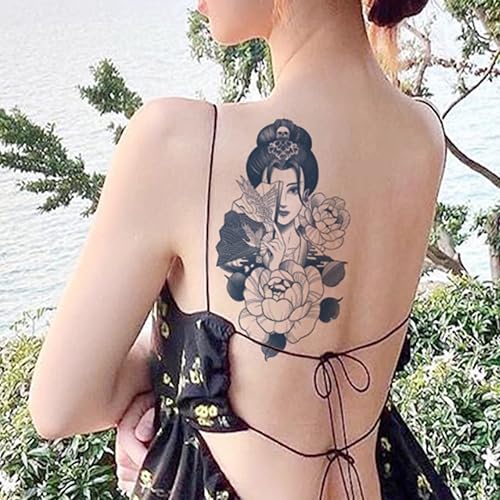 Miniatura 9 de Tatuajes falsos de manga semipermanente para hombres y mujeres, tatuajes temporales realistas de brazo completo, impermeables y de larga duración