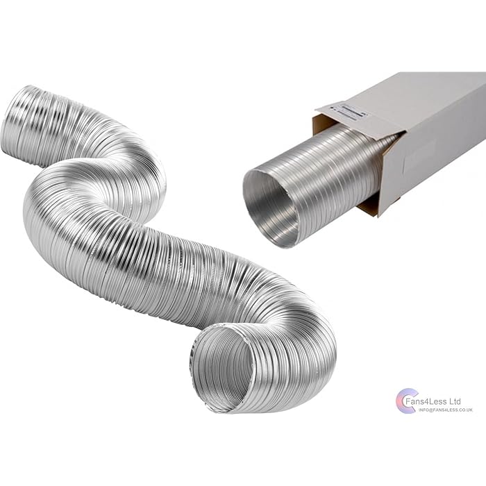 Buy Aluminium Semi Rigid Flexible Duct Cooker Hood Kitchen Extractor