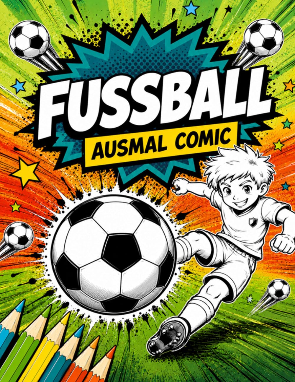 Fußball Ausmal Comic