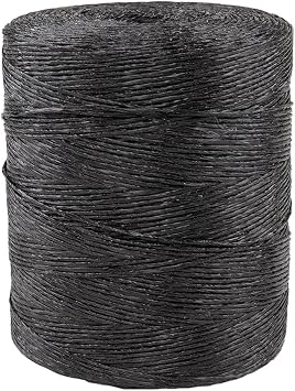Rope & Cord Polypropylene Twine Multi-Purpose Twine 5,500 Feet Black