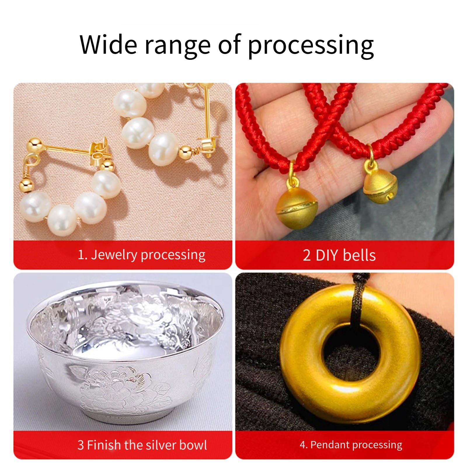 Set punzoni per artigianato per gioielli Set punzoni per lavorazione dei metalli Struttura in acciaio resistenza adatto per strumenti creazione gioielli complessi