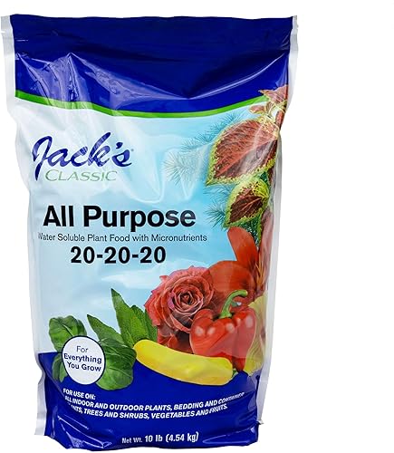 Miniatura 7 de Jack's Classic 20-20-20 Fertilizante multiuso soluble en agua con micronutrientes para proporcionar crecimiento general en todas las plantas, 1.5