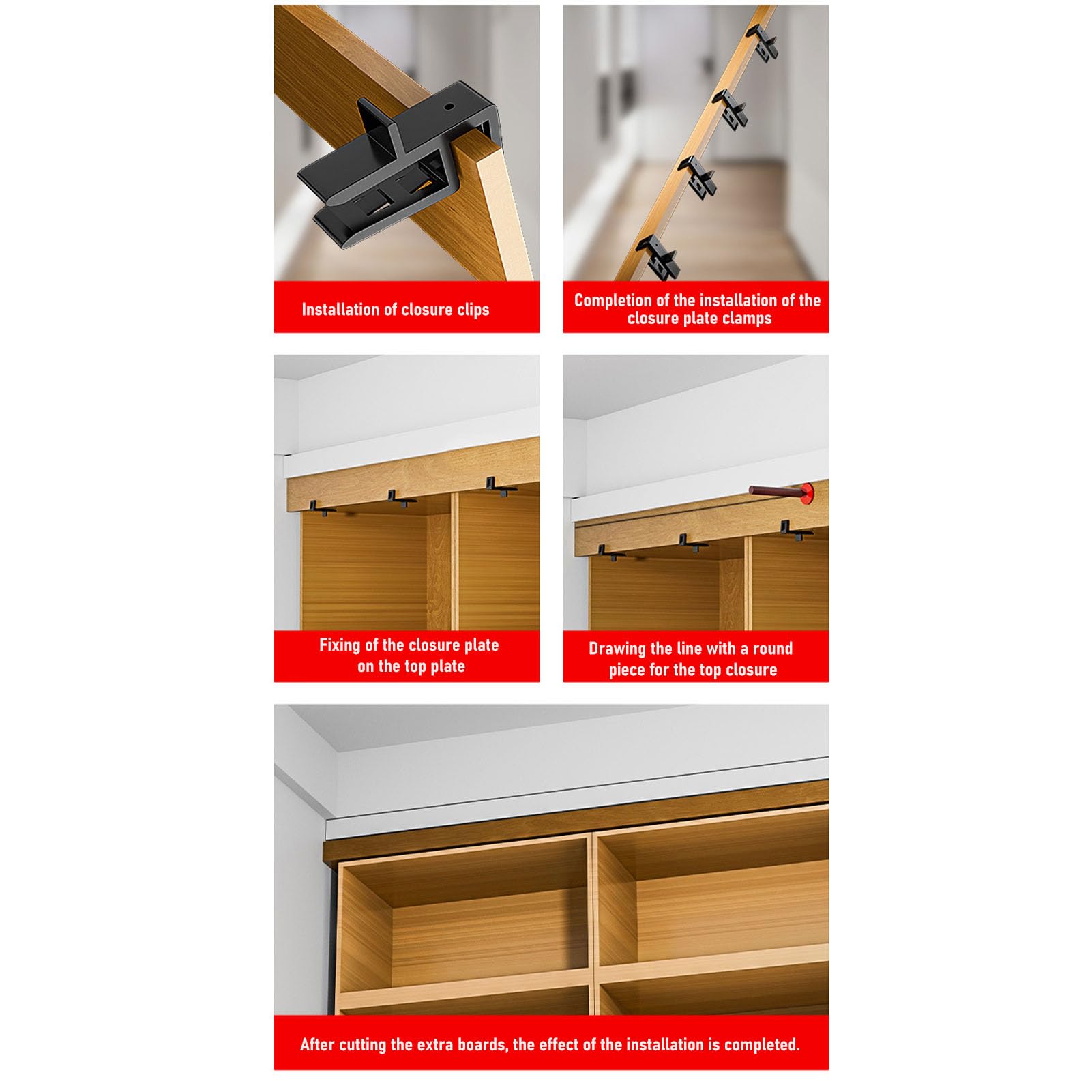Ensemble de Gabarits de Menuiserie pour le Travail du Bois, 14 Pièces, Pinces pour Panneaux de Meubles, Outil de Traçage des Orteils et de Plafond, Ensemble de Gabarits pour le