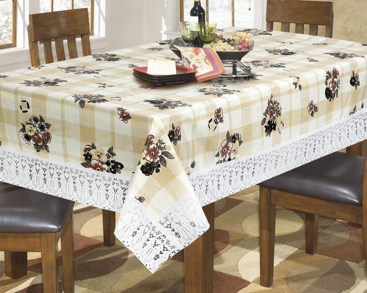 See full amazon price history chart for Stylista PVC Waterproof 10 Seater Dining Table Cover Size 60x120 Inches, Geometric Pattern Beige Stylista PVC Waterproof 10 Seater Dining Table Cover Size 60x120 Inches, Geometric Pattern Beige (B0C6SZXSCP) Amazon Price History, Amazon Price Tracker